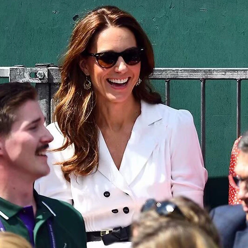 Kate Middleton Высокое качество Новые женские модные вечерние повседневные офисные винтажные элегантные шикарные белые однобортные ветровки платье