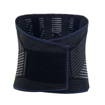 

Stable Waist Lower Back Support With Double Adjustable Shoulder Straps Breathable Mesh Patchwork