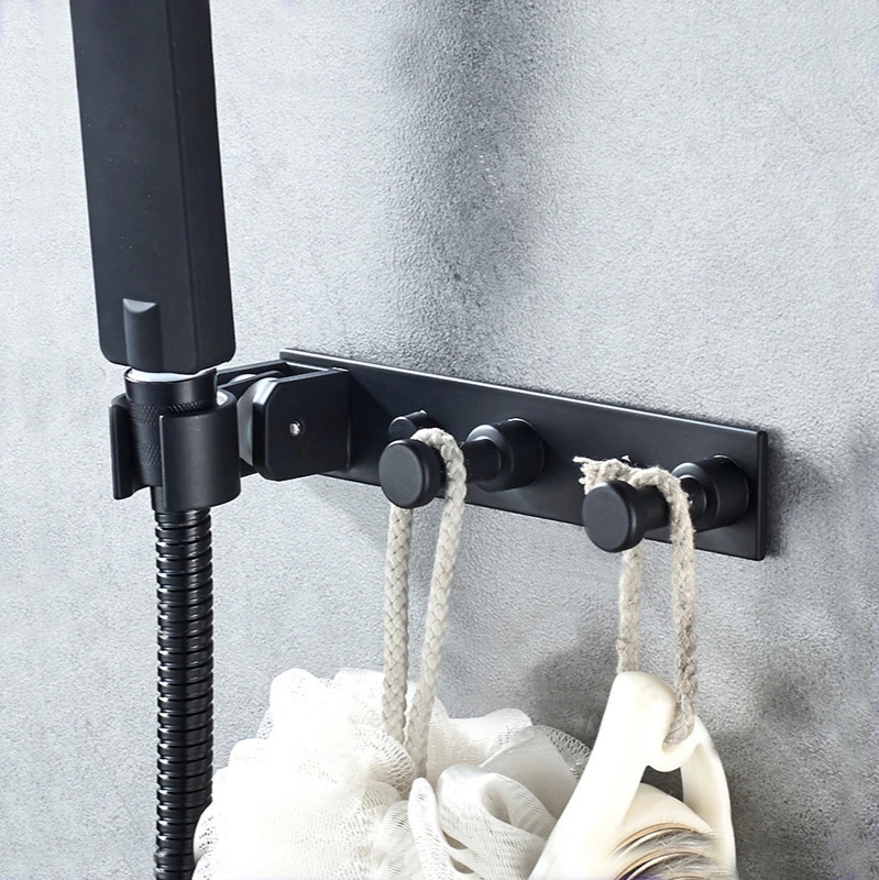 Ручная душевая основа для ванной комнаты без перфорации с крючком универсальная