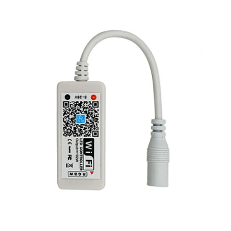 DC 5V-28V Мини WIFI RGBW LED контроллер полосы музыкальный с помощью смартфона управление