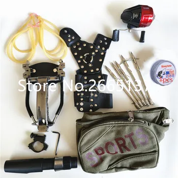 Price Outdoor Powerful Multi-Function Fishing Shooting Fish Slingshot Catapult Hunting Sling Shot Arrow Kit Slingshot Fish Darts Set