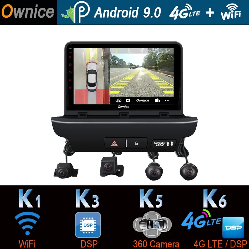 360 ° панорамный Android 9 0 4G + 64G Автомобильный DVD мультимедиа для Kia CEED 2018 2019 gps