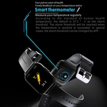 

2021 New Smart Watch Men Body Temperature 1.69 Inch Full Touch Screen Smartwatch Women Accurate Oxygen Monitor Sport Clock