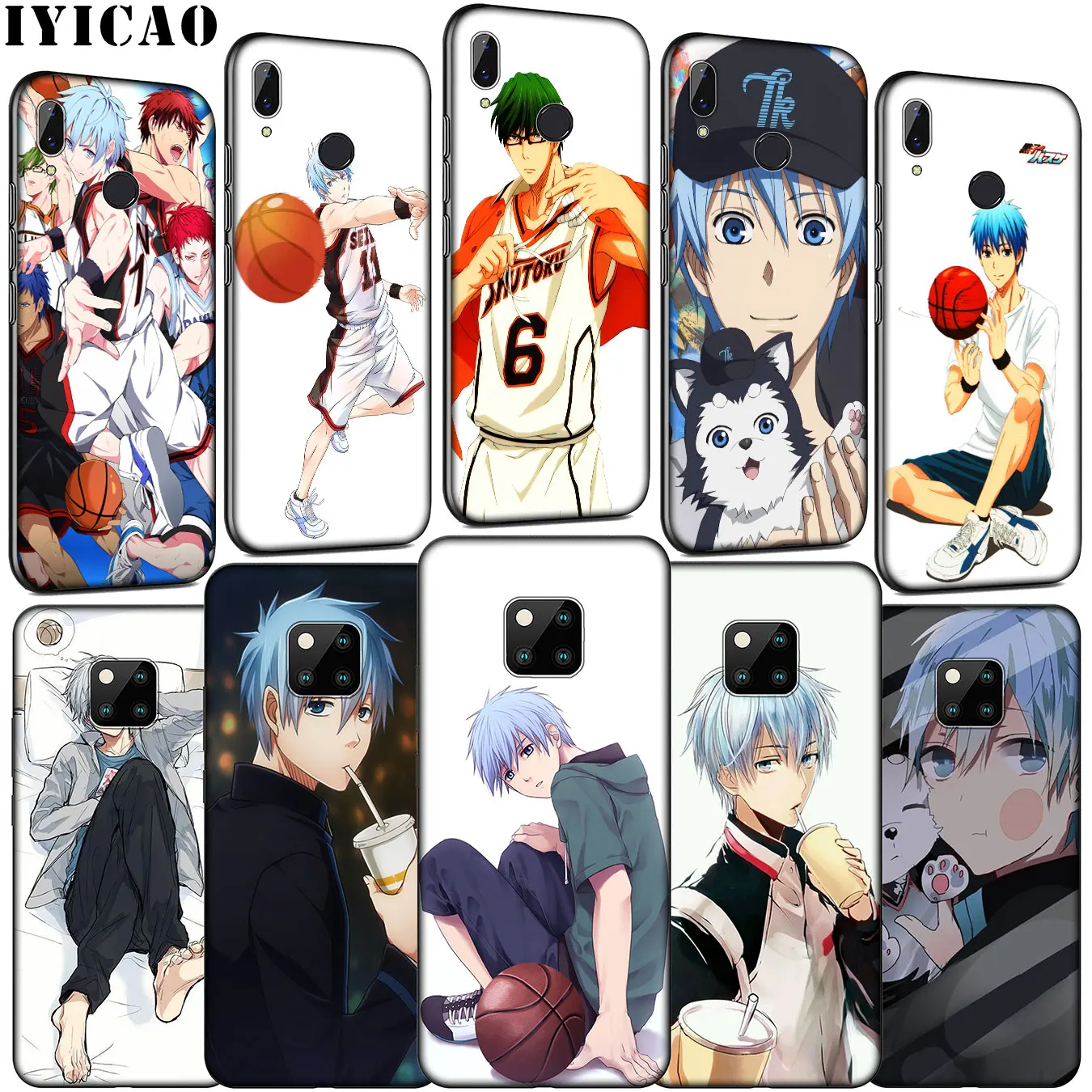 IYICAO Kuroko no Basket Аниме Tetsuya Мягкий силиконовый чехол для телефона Huawei Mate 30 20 10 Pro Nova 5i 4