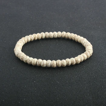 커플 천연 석재 럭키 팔찌 화이트 터키석 청금석 아마존 주판 구슬 팔찌, 여성용 팔찌 남성 쥬얼리