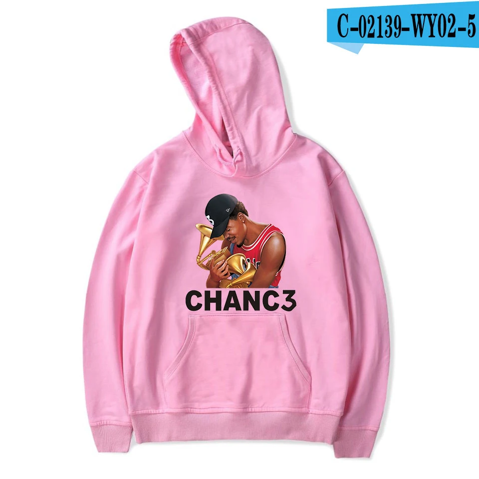 pink Новые Chance The Rapper толстовки мужские wo Мужские красные осенние хлопковые Теплые Топы Harajuku модный принт CHANC3 Толстовка худи для девочек - Цвет: pink