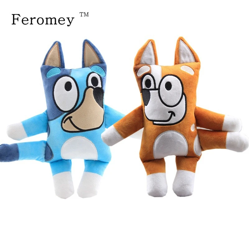 

2pcs/lot Bluey Bingo The Dog Plush Figure Doll Cartoon TV ABC Bluey Bingo Soft Stuffed Doll Children Kids Gift
