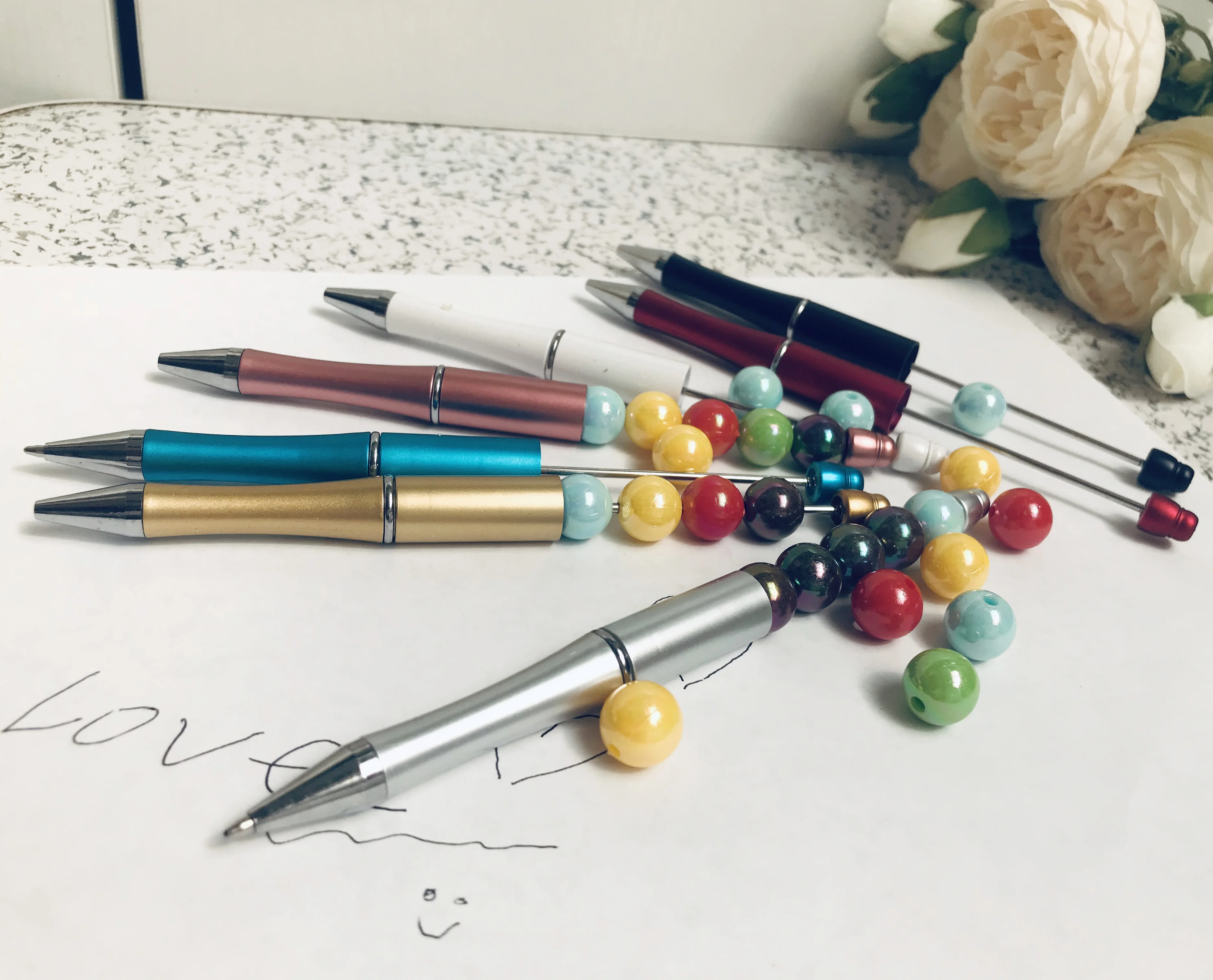 10 шт./партия пластиковая подарочная ручка DIY Подарочная шариковая ручка Детские вечерние персональные подарки свадебный подарок для гостей Рождественское украшение, подарок