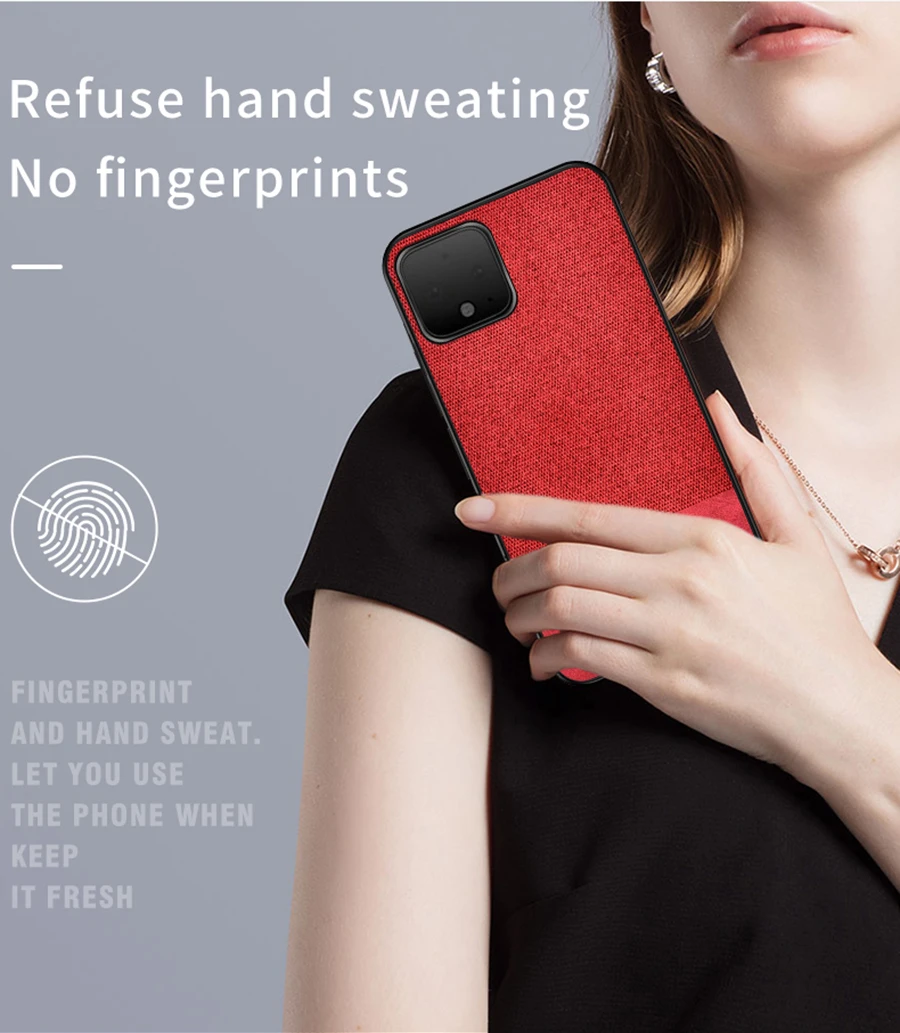 IKrsses для Google Pixel 4 Чехол PU простая скатерть твердая задняя крышка мягкая рамка чехол для Google Pixel 4 XL твердая задняя крышка