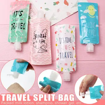 

Outdoor Travel Folding Lotion Packing Bag Portable Shower Gel Shampoo sanitizer Liquid Storage Plastic Bags Box #324