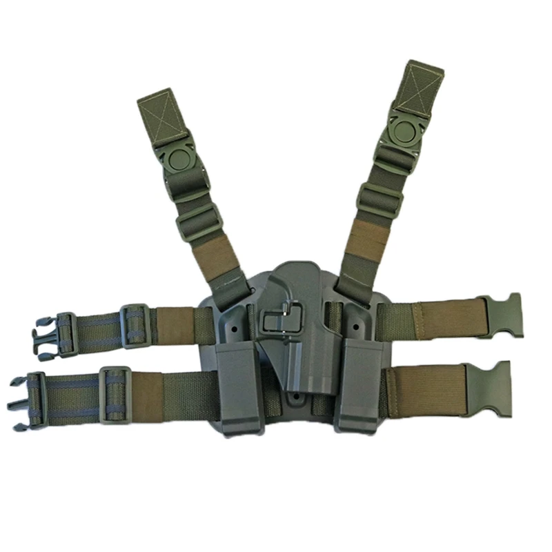 USP Army Green Охотничий Глок быстрый ремень безопасности тактика Регулируемый для M92 1911 чехол для ног пистолет ремень сумка - Цвет: USP Army Green