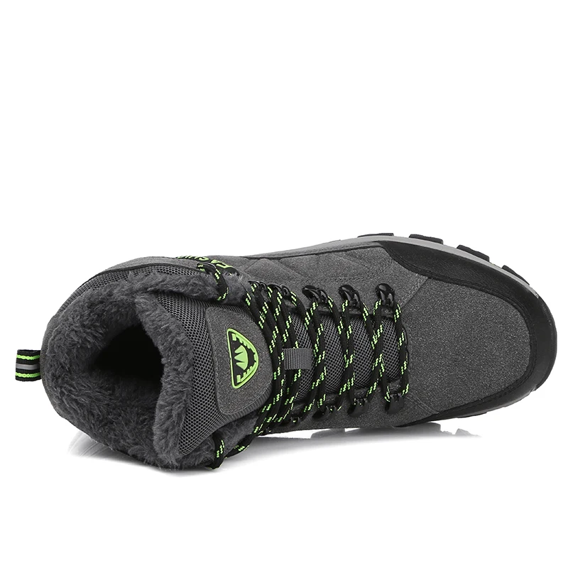 Новые зимние ботинки мужская уличная спортивная обувь противоскользящие Сникеры Мужская плюшевая подкладка походная обувь для мужчин теплая обувь для походов