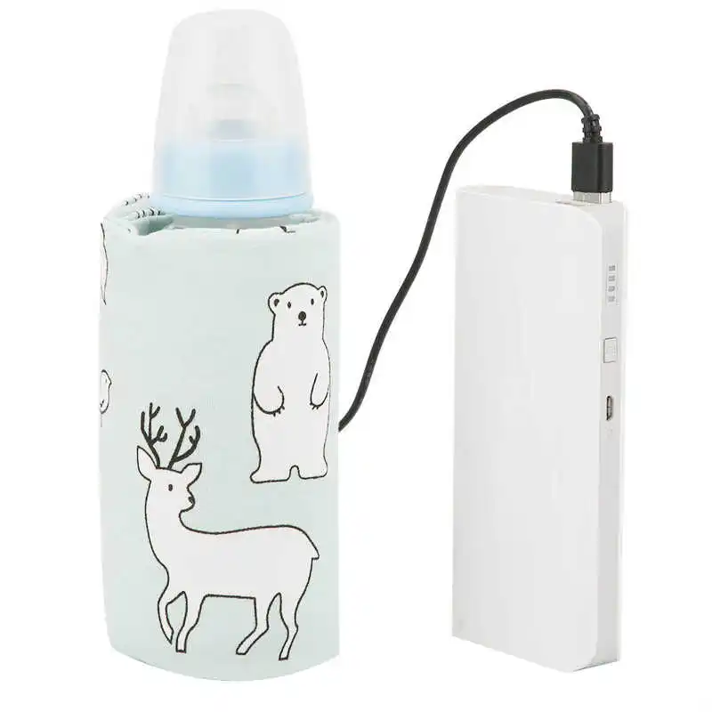 USB Milk Water Warmer Travel Stroller Insulated Bag Baby Nursing Bottle Heater Portable Heated Insulated Storage Bag BPA 2