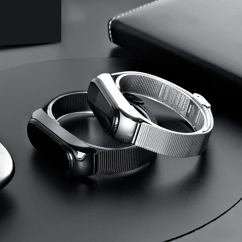 Металлический ремешок Mi Band 5 4 для браслета Xiaomi 3 Безвинтовой браслет из