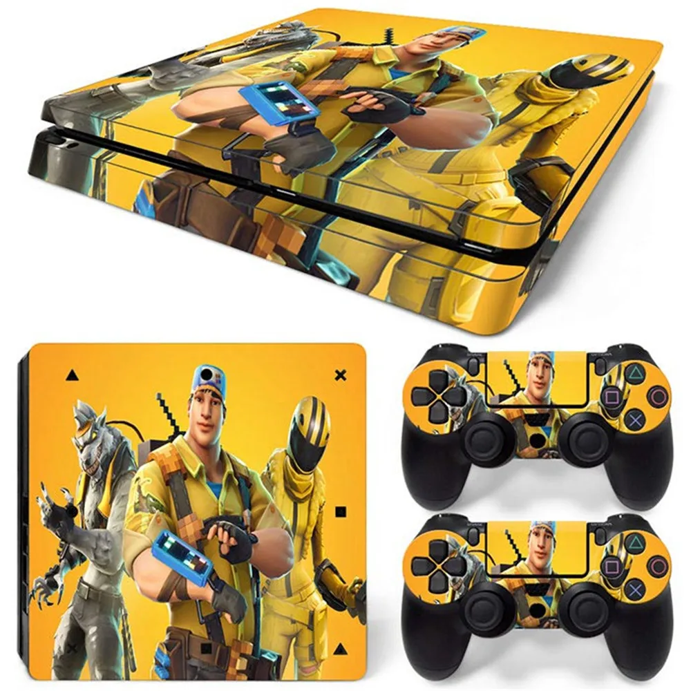 Лидер продаж наклейка на кожу Виниловая для PS4 Slim консоль + 2 контроллера|Наклейки|