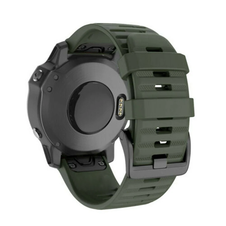 Ремешок силиконовый для Garmin Fenix 5 5X 5S 3 HR быстросъемный браслет 6S 6 6X Pro 26 22 20