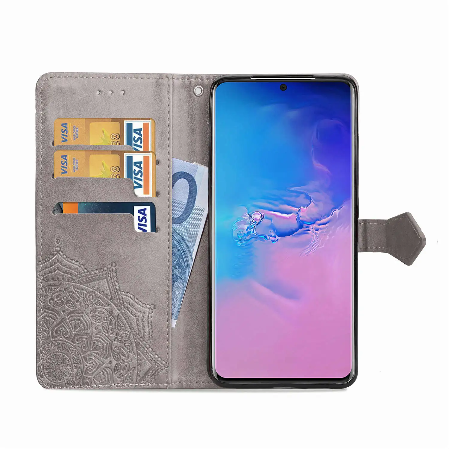 Case Flip Leather Mandala Phone Case Cover S20 for Samsung Galaxy S20 Ultra S20 Plus S10 S10E S9 S8 Plus S7 edge Note 10 Pro 9 8
