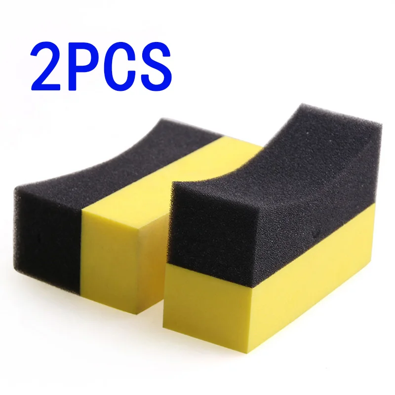 Multi-function U-shaped Tire Wax Polishing Sponge Edge Car Cleaning Use Supply