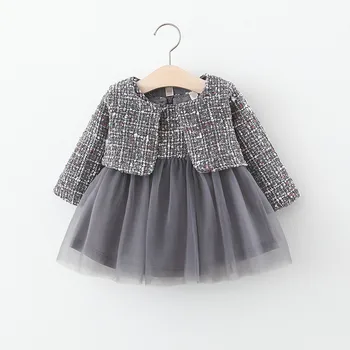 

Fashion Baby Girls Princess Clothing Set Spring Classic Coat+Tutu Party Dress for Newborn Birthday Wedding Party Wear