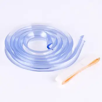 

1m Baby Kids Bumper Strip Table Furniture Corner Edge Silicone Cover Bumper Strip Transparent Cuttable