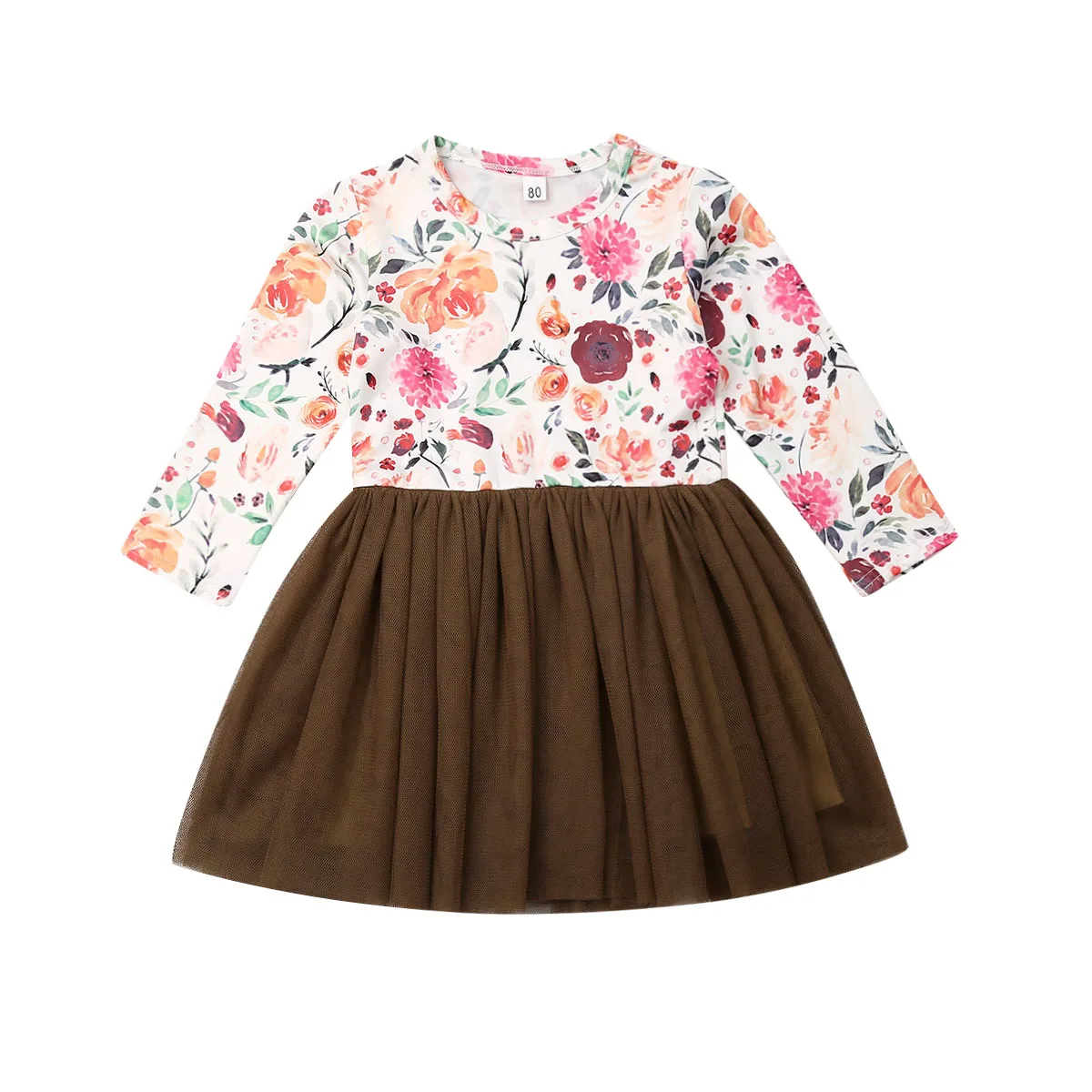 baby long sleeve tutu dress