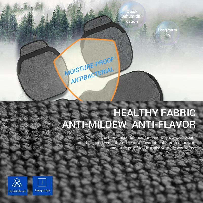 Breathable Flax Car Seat Cover Set for Universal Vehicles