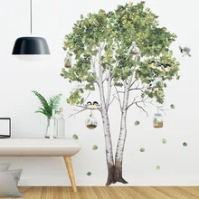 

Large Birch Tree Wall Stickers for Living room Bedroom Wall Decor Vinyl Removable Wall Decals Sofa TV Background Decor Sticker