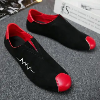 

Brand Men Shoes Wedding Shoes Men Male Flock Loafers Casual Shoes Breathable Driving Shoes Mens Flat Shoes zapatos de hombre