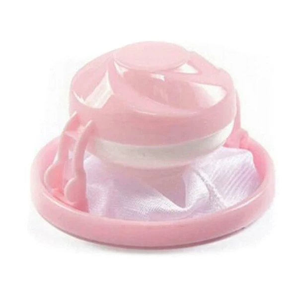 Washing Machine Lint Hair Catcher Removal Floating Mesh Pouch Laundry Filter Bag for Home JS21