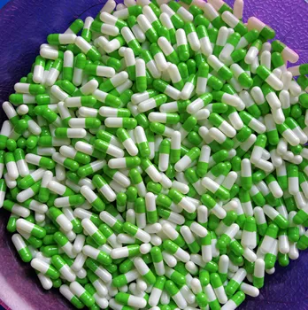 

4# 10,000pcs!Green-White colored capsules/sizes 4 capsules! (joined or seperated capsules available!)