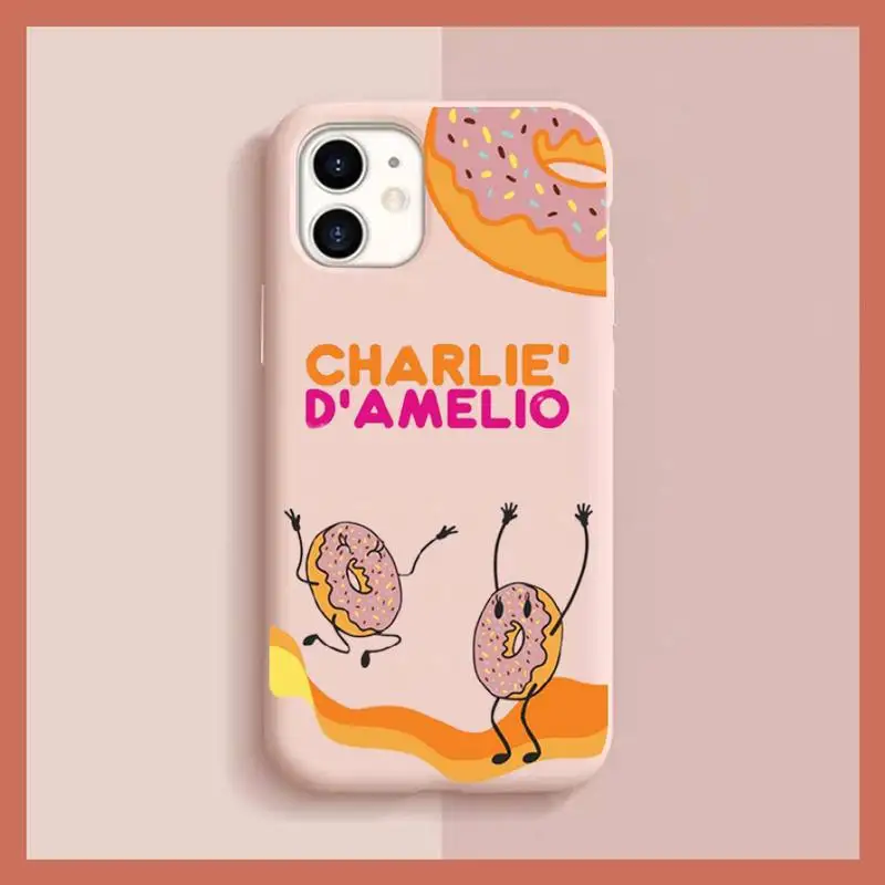 Чехол для телефона Charli Damelio с пончиком iphone 13 11 12 mini pro max 7 8 plus 6 6s x xs xr | Мобильные