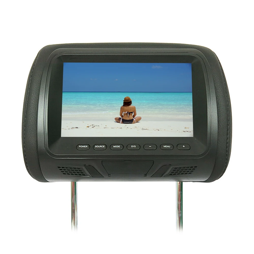 

7 Inch Car Monitors MP5 Player TFT LED Screen Headrest Monitor Support AV/USB/SD Input/FM/Speaker/Car Camera DVD Display Video 5