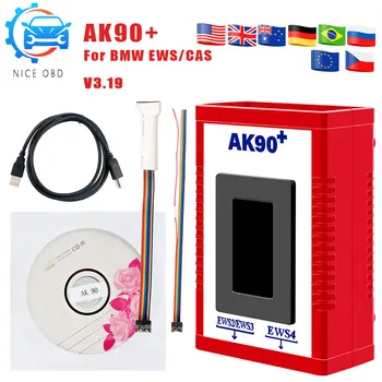 

NEW AK90 Plus For BMW V3.19 OBD2 Car Key Programmer For BMW EWS/CAS From 1995-2009 V3.19 AK90 + Key Programmer Free Shipping