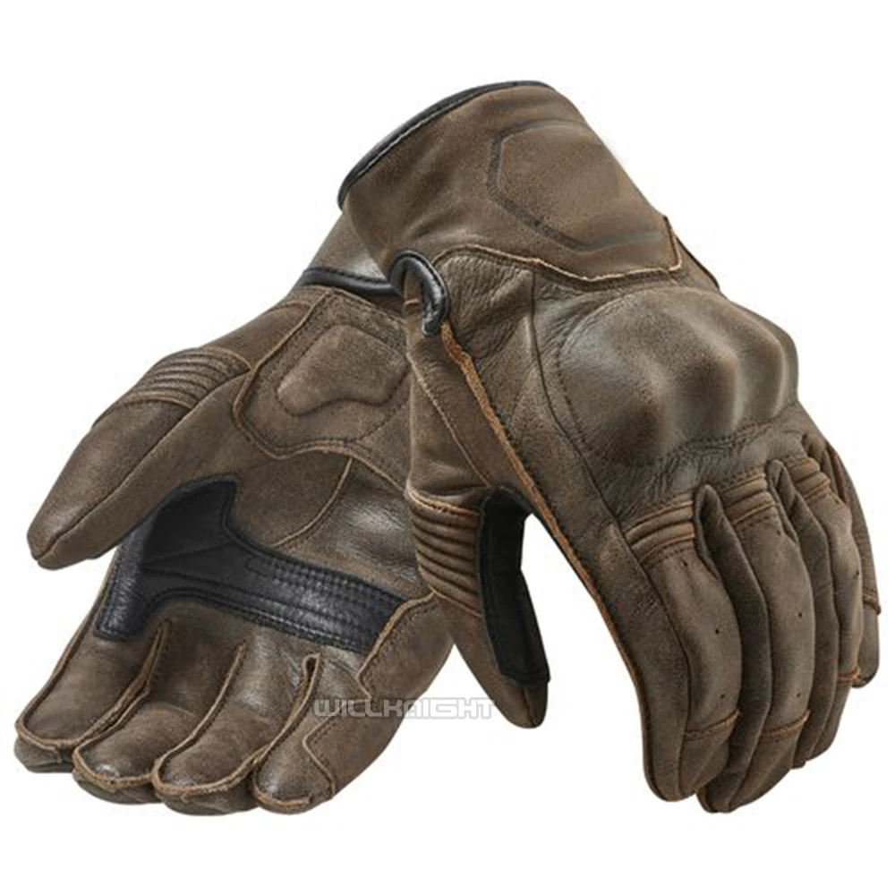 Перчатки для езды на мотоцикле и велосипеде в стиле ретро, классические перчатки для езды, легкие перчатки из натуральной воловьей кожи