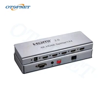 

HD 4K 4 Port HDMI 2.0 Splitter 1X4 Splitter 1 In 4 Output with 5V Power Adapter For PC DVD PS3 STB