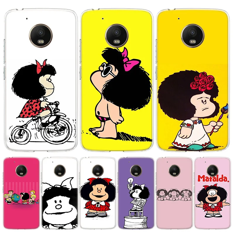 Чехол Mafalda для телефона Motorola Moto G9 G8 G7 G6 G5S E6 E5 Plus Play Power EU One Action Macro Print Cover Coque |