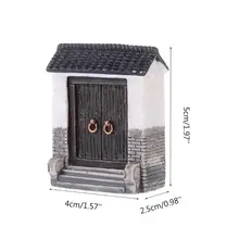 Изделия из смолы дверь модель мини-Сказочный Сад миниатюры DIY пейзаж 72XF