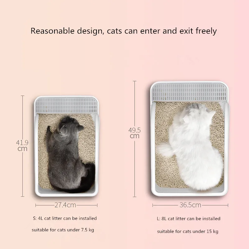 Cats Litter Box Pet Toilet Bedpan Anti Splash Cat Dog Tray Pet Toilet Dog Clean Toilette Home Plastic Sand Box Supplies Cats Litter Box Pet Toilet Bedpan Anti Splash Cat Dog Tray Pet Toilet Dog Clean Toilette Home Plastic Sand Box Supplies