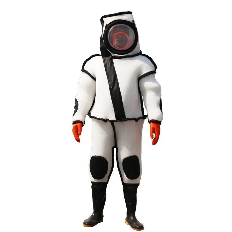 1 Pz Wasp Suit Vespa Abbigliamento Protettivo Speciale Addensare Ventilazione Termica Set Completo Siamese Anti-Bee Suit Fire Service Horse