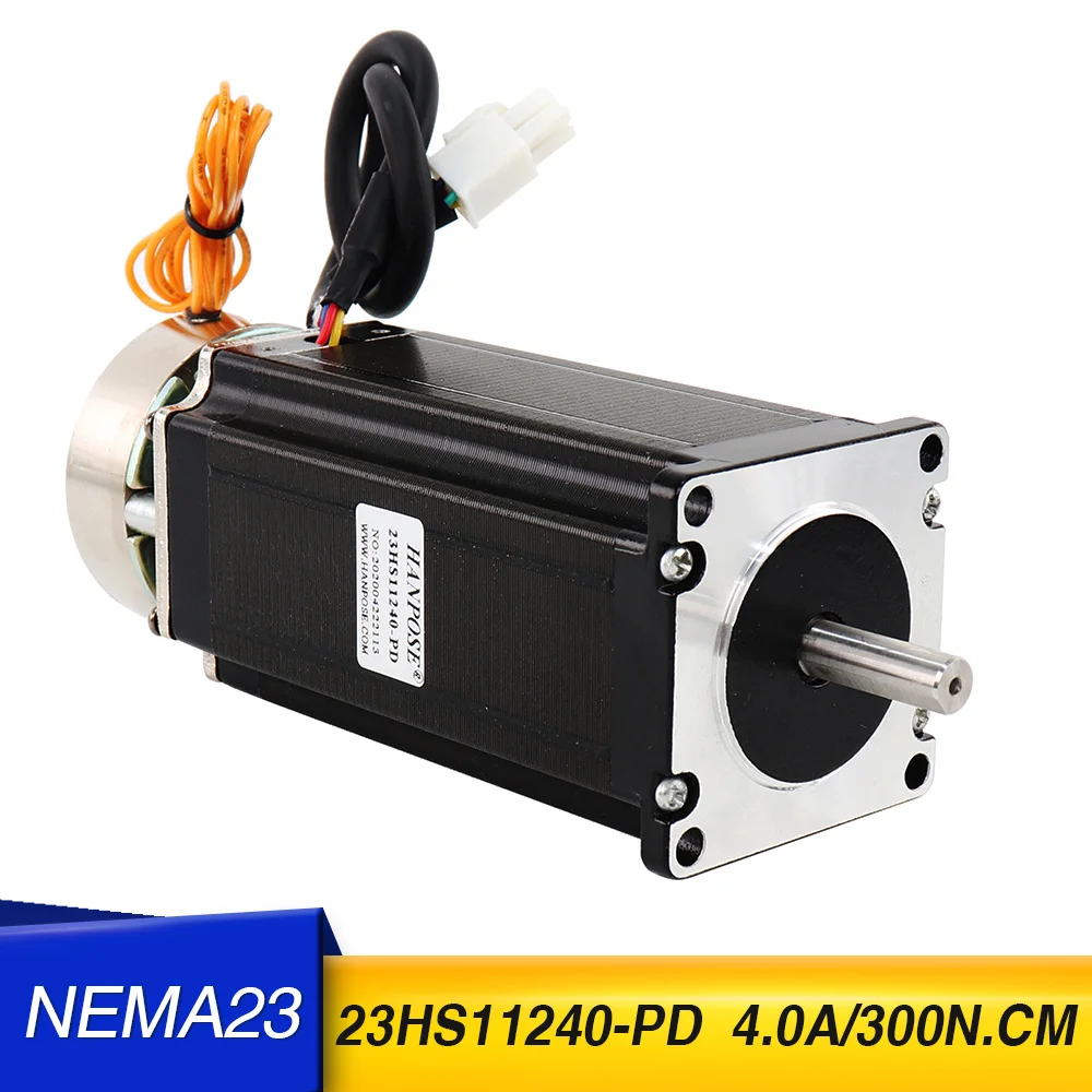 5pcs 23hs11240pd 57 Step Motor With Electro Brake Body Length