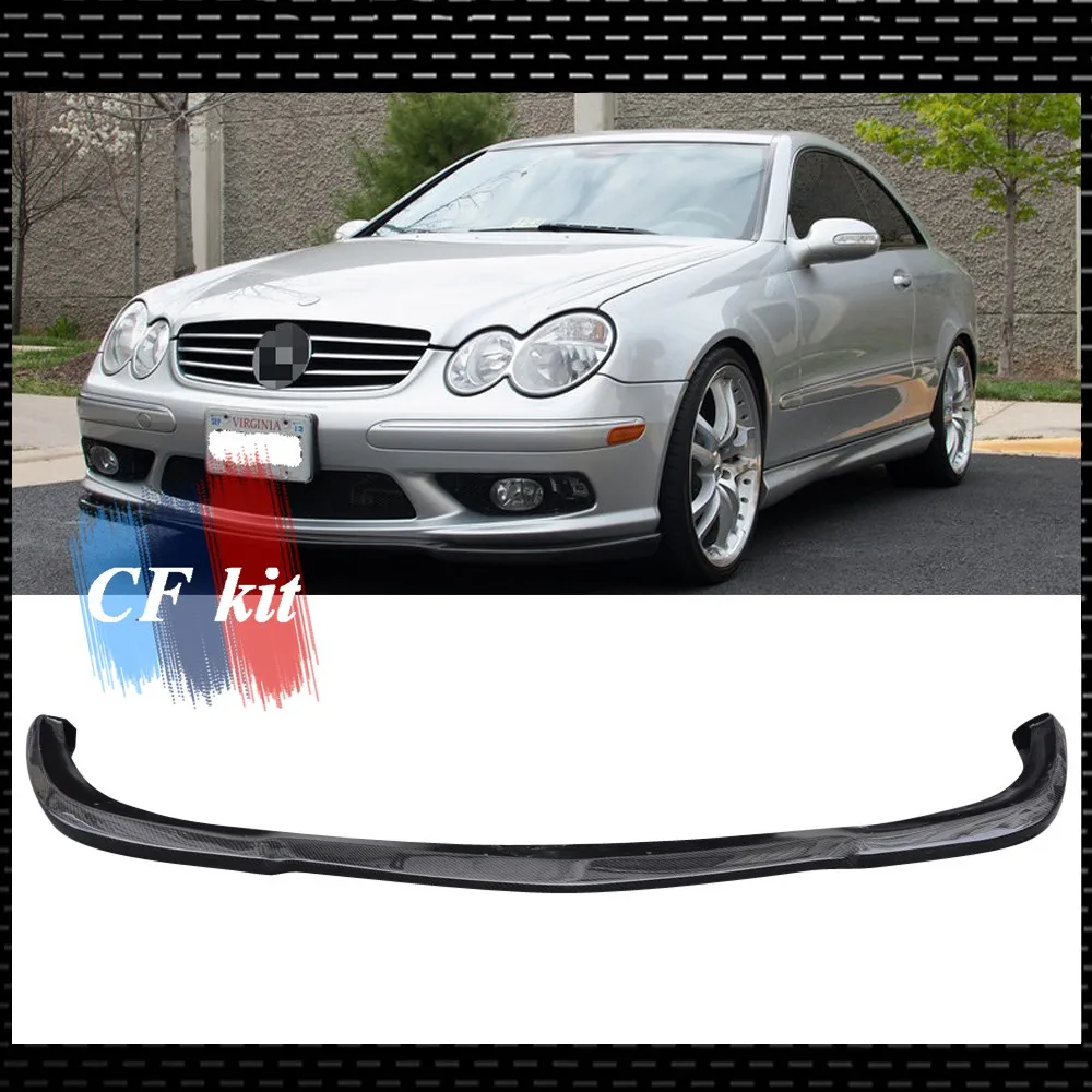 Передний бампер из углеродного волокна для MERCEDES BENZ CLK63 W209 передний спойлер