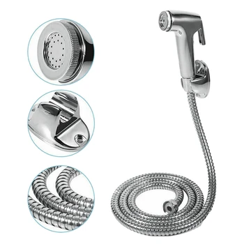 

Toilet Bathroom Hand Held Handheld Sprayer Shower Bidet Spray Hose Holder