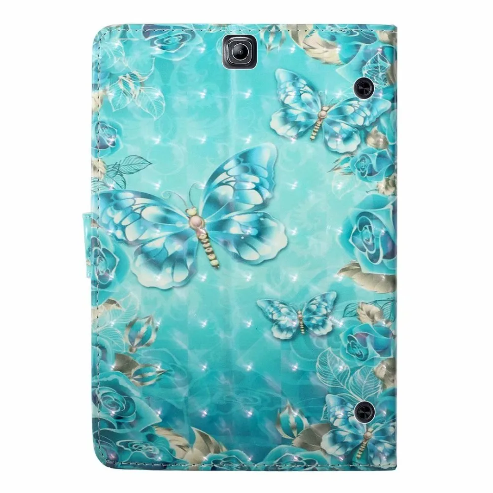 3D с мультипликационным принтом из искусственной кожи Funda чехол для samsung Galaxy Tab S2 9,7 SM-T810 T815 чехол для samsung Tab S2 T810 9,7 дюймов Чехол