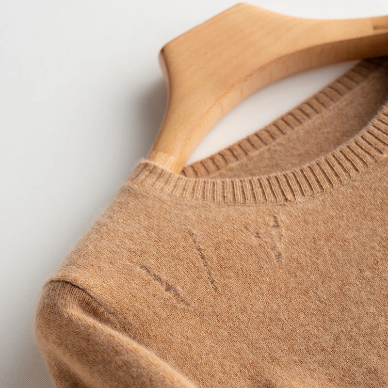 New arrival Women Sweater O-Neck 100% Pure