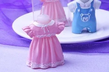 

baby shower party favor candle gift for guests--Baby dress candle birthday party presents 60pcs/lot