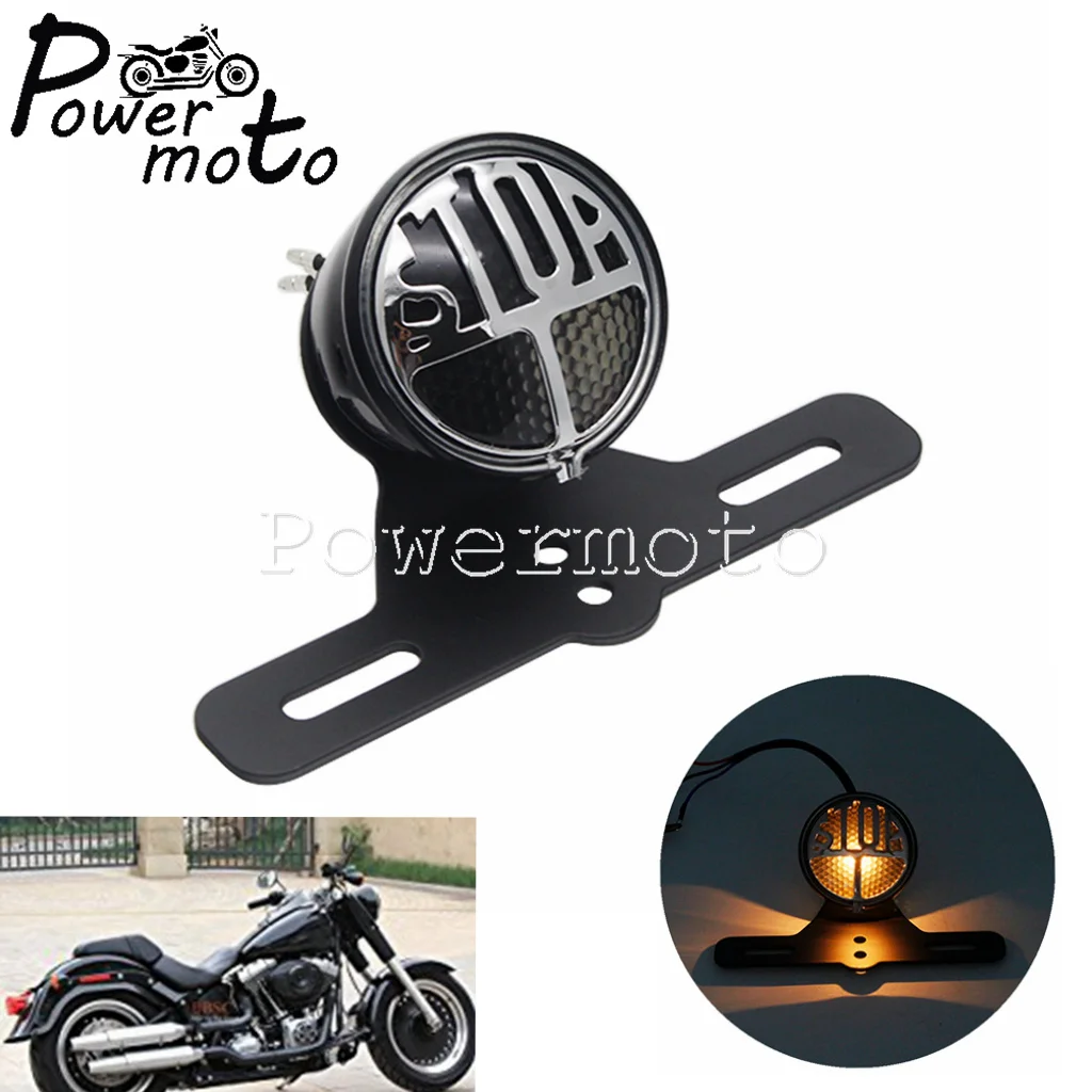 Задний фонарь для мотоцикла стоп-сигнал с подсветкой номерного знака Harley Bobber