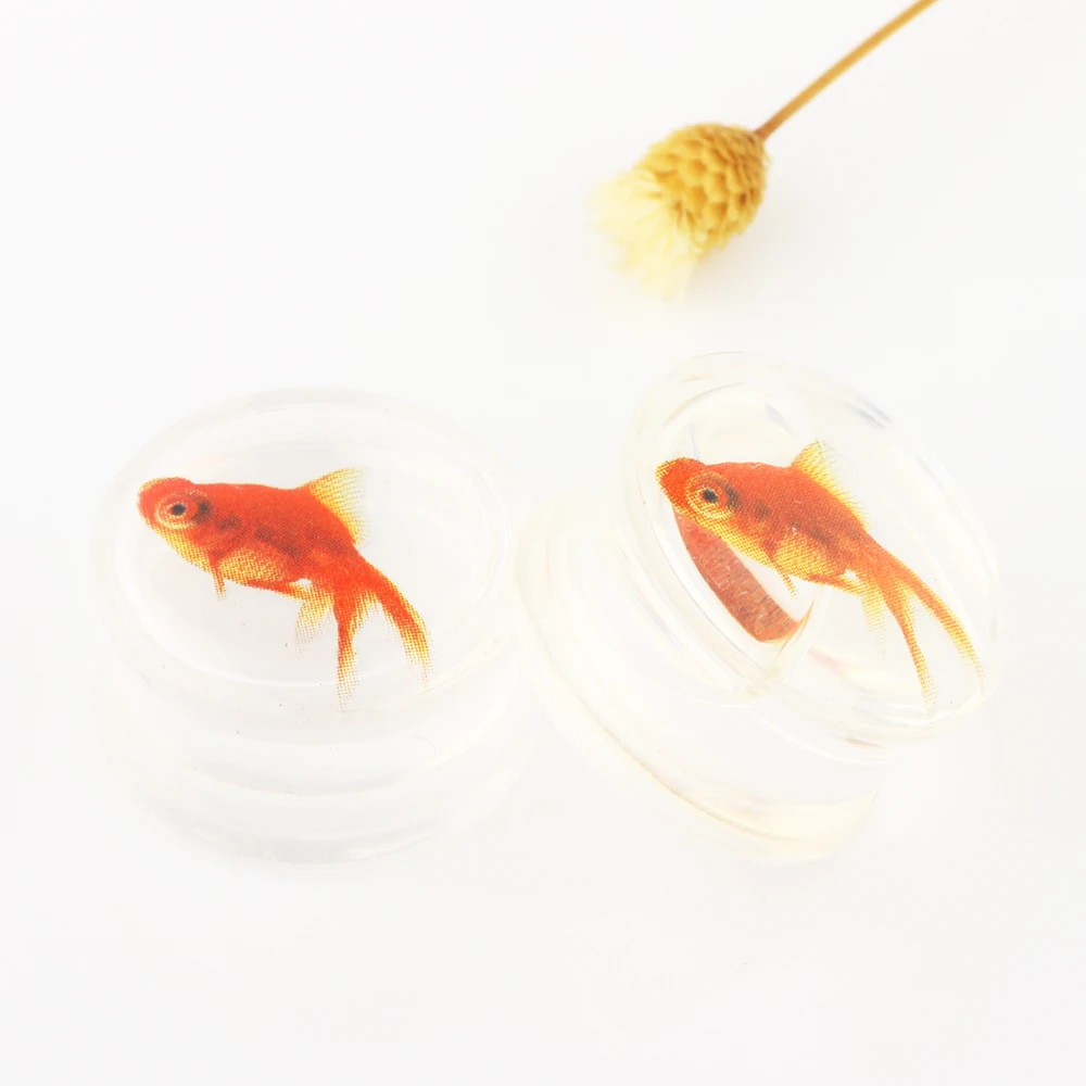 1PC Acrylic Clear Ear Gauges Tunnels 0g 2G 00 Plugs And Stretcher For Women Men Double Flare Fish 00 Gauges Solid 10mm 8mm Punk