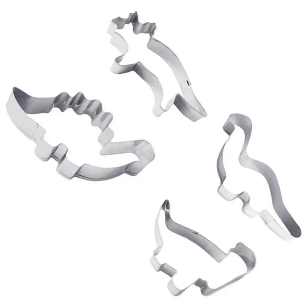 Stainless Steel Dinosaur Animal Fondant Cake Cookie Biscuit Cutter Decorating Mould Pastry Baking Tools
