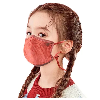 

Face Mask Kids Boys Girls Tie-dyed Print Washable and Reusable Cotton Unisex Mouth Cover Face sheild Mascarar Mascarilla