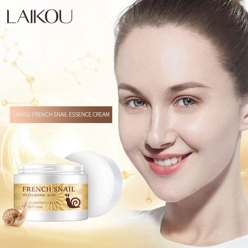 LAIKOU Snail Cream Anti Aging Anti Wrinkle Facial Whitening Collagen